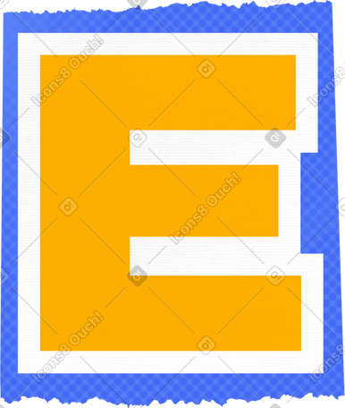 collage capital letter e PNG, SVG