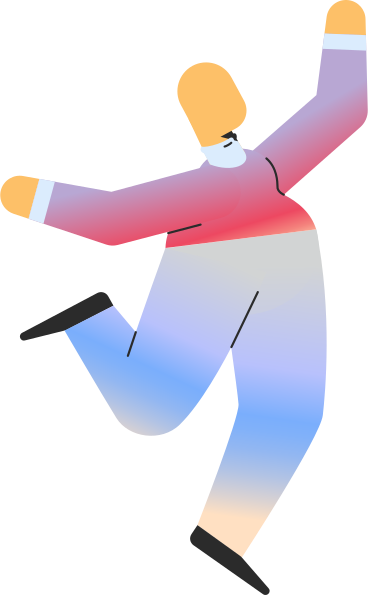 chubby adult jumping PNG, SVG