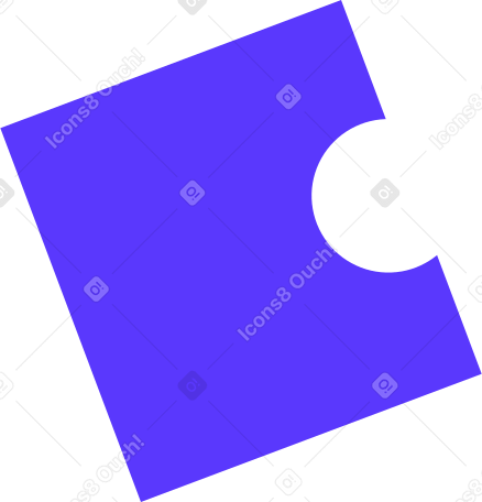 part of the dark blue puzzle PNG, SVG