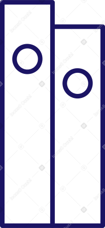 two white office folders PNG, SVG