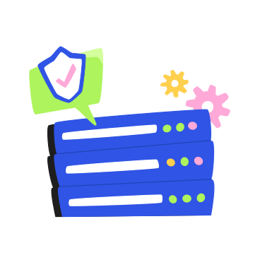 Server security with protected data PNG, SVG