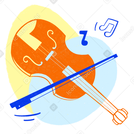 Teaching and learning to play the violin PNG, SVG