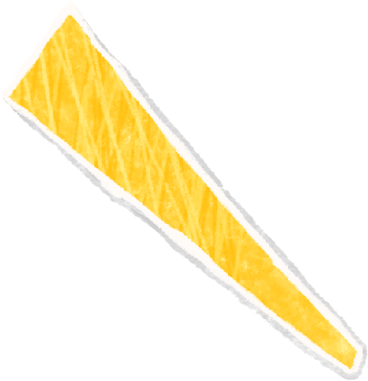 yellow narrow triangle PNG, SVG