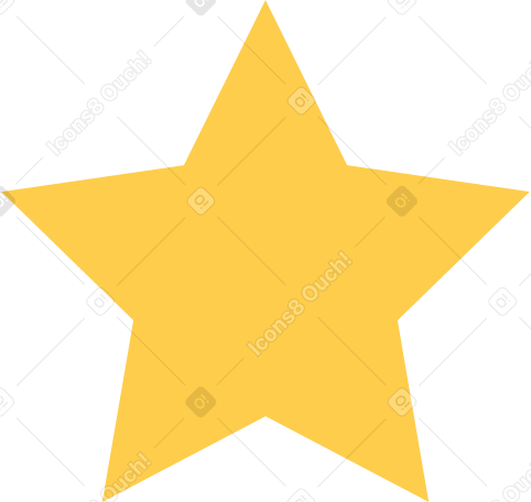 yellow star PNG、SVG