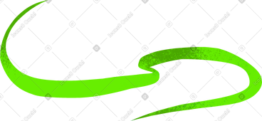 Decorative green line PNG, SVG