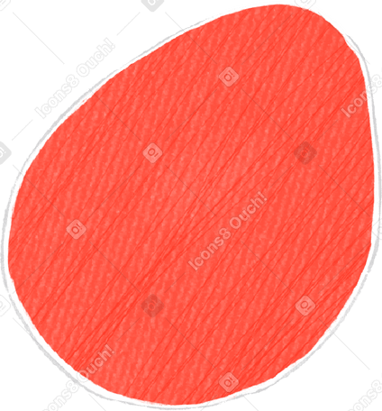 red easter egg PNG, SVG