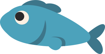blue sea fish with open eyes PNG, SVG