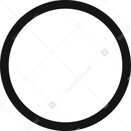 circle with outline Illustration in PNG, SVG