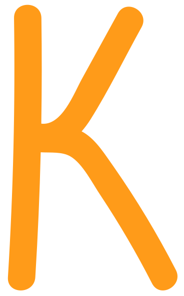 K jaune PNG, SVG