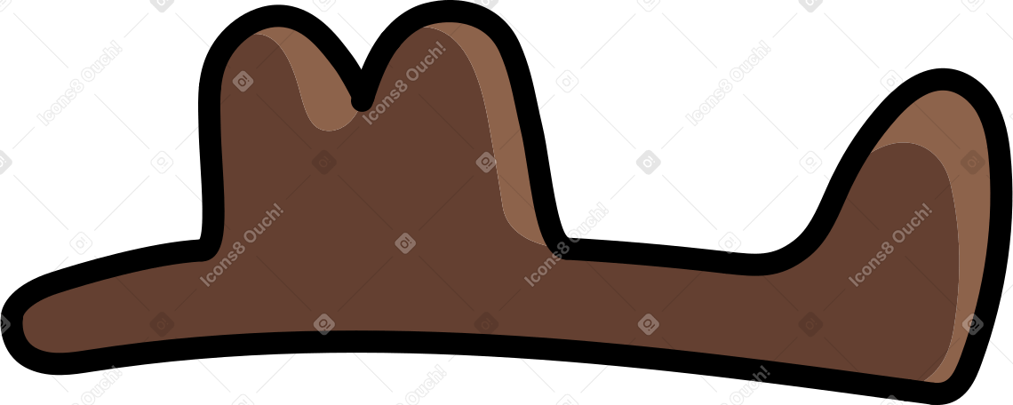 cappello western PNG, SVG