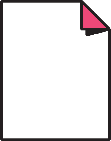 sheet of paper with a folded corner PNG, SVG