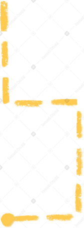 yellow dotted line PNG, SVG