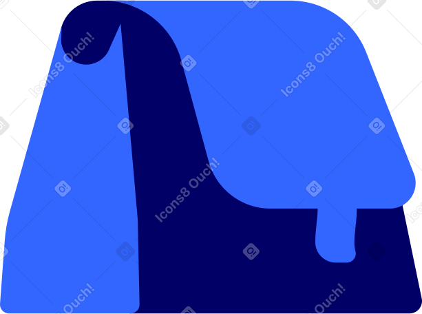 blue leather briefcase Illustration in PNG, SVG
