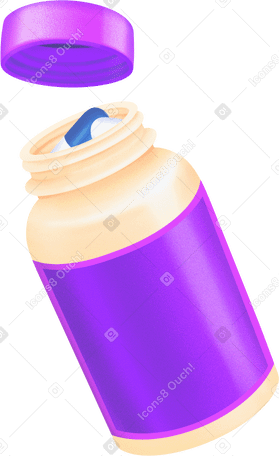 bottle with pills PNG、SVG