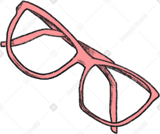 rose-colored glasses PNG, SVG