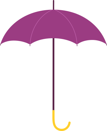 burgundy umbrella cane PNG, SVG