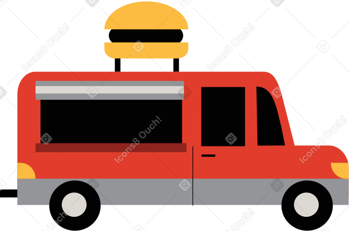 food truck Illustration in PNG, SVG
