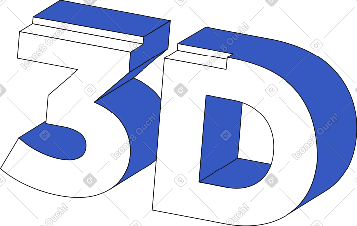 lettering 3d text PNG, SVG