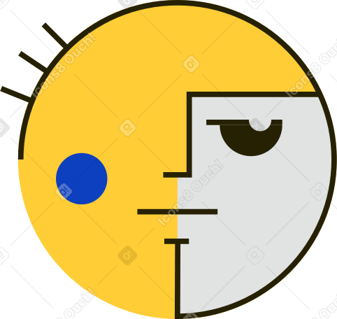 face yellow PNG, SVG