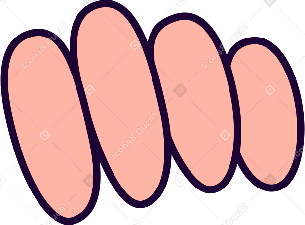 fingers of a man pointing up Illustration in PNG, SVG