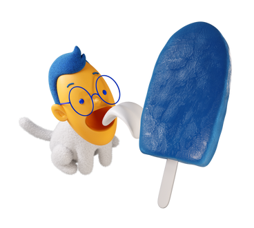 Man eating a big ice cream PNG, SVG