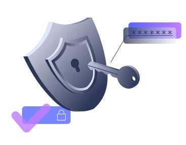 Cybersecurity and password authentication PNG, SVG