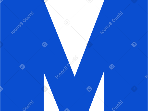 буква м в PNG, SVG