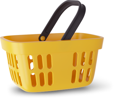 yellow shopping basket в PNG, SVG
