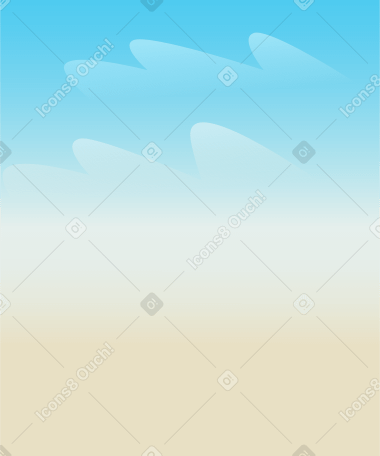 blue sky with clouds Illustration in PNG, SVG