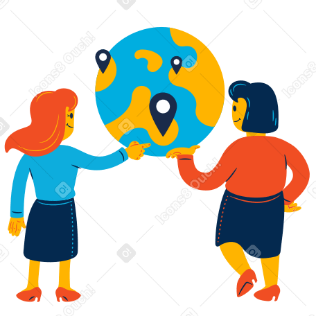 Travel together Illustration in PNG, SVG