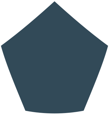 Fünfeck dunkelblau PNG, SVG