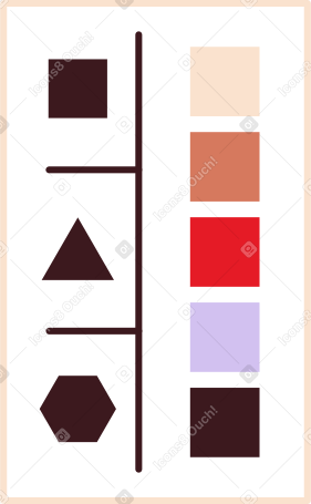 color palette Illustration in PNG, SVG