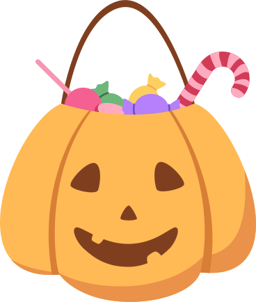 pumpkin and candy PNG, SVG