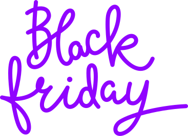 lettering black friday purple text PNG, SVG