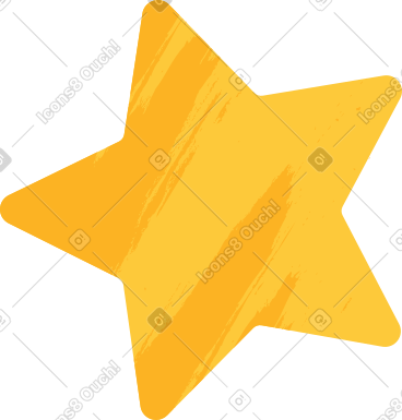 Star with shadow PNG, SVG