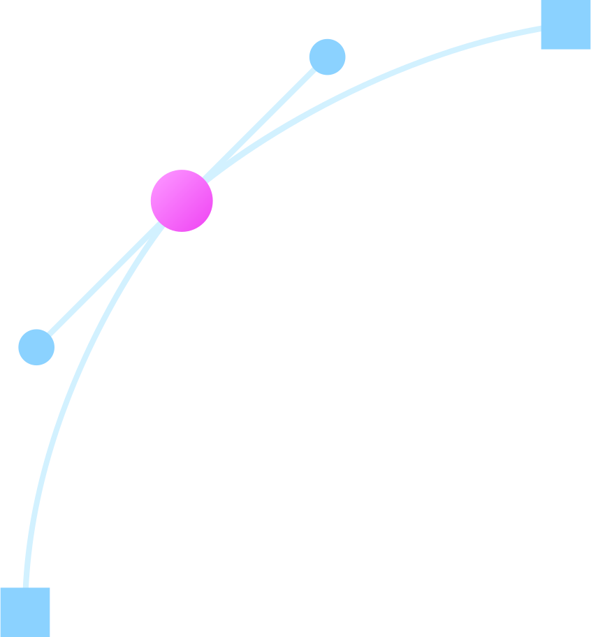 bezier curve Illustration in PNG, SVG