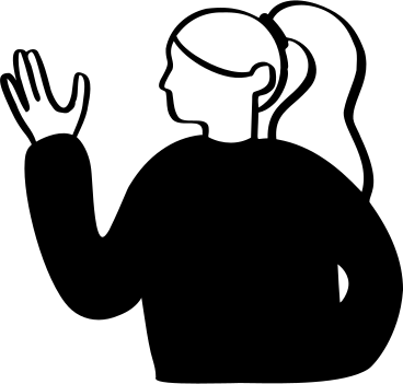 Woman with ponytail PNG, SVG