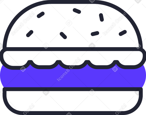 hamburger Illustration in PNG, SVG