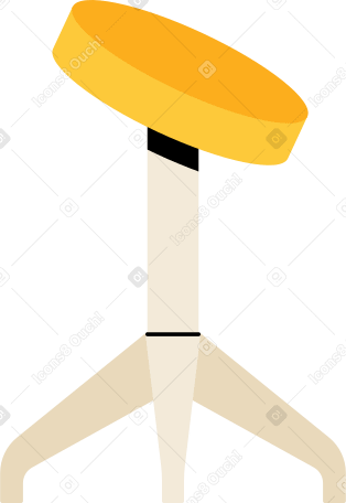 등받이가 있는 둥근 의자 PNG, SVG