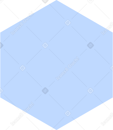blue hexagon в PNG, SVG