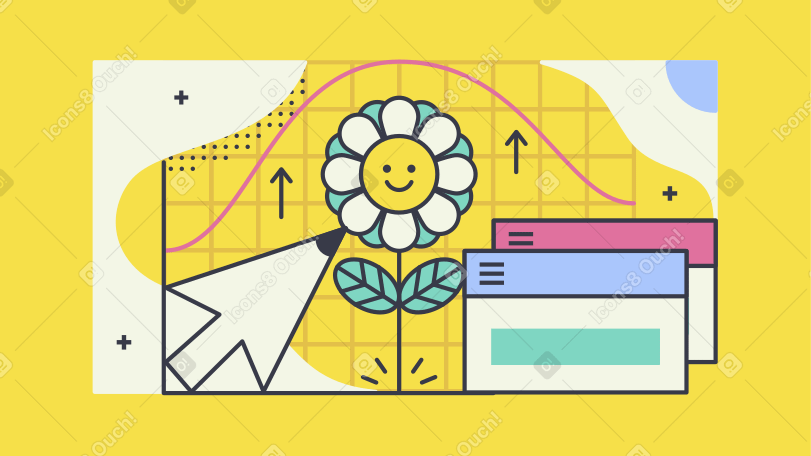 Growth Illustration in PNG, SVG