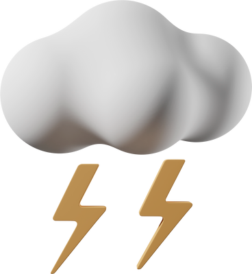 Lightning cloud PNG, SVG