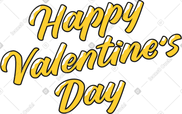 Lettering happy valentine's day PNG, SVG