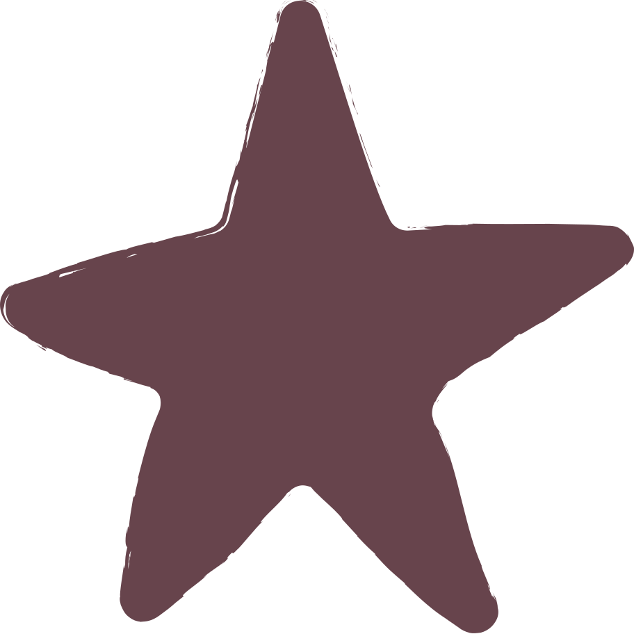 Brown star Illustration in PNG, SVG