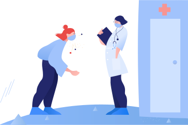 Patient coming to the doctor's office PNG, SVG