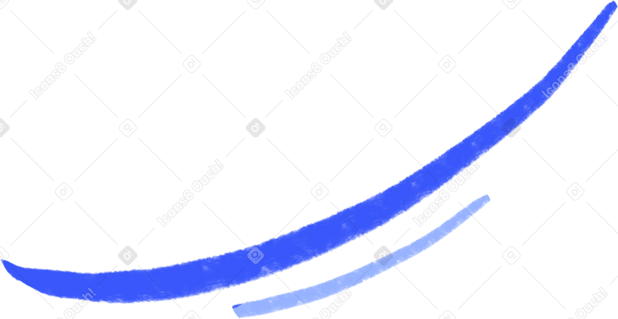 blue and light blue curved lines Illustration in PNG, SVG