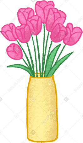 vase with flowers PNG、SVG
