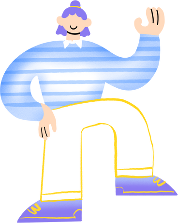 person standing with one foot put on something and arm up PNG, SVG