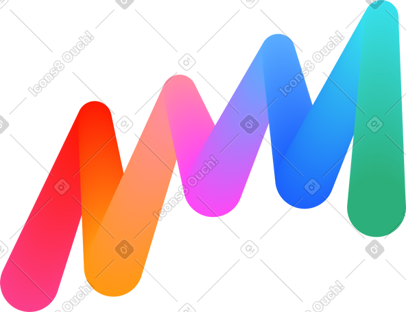 rainbow winding spot PNG, SVG