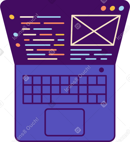 computadora portátil abierta PNG, SVG